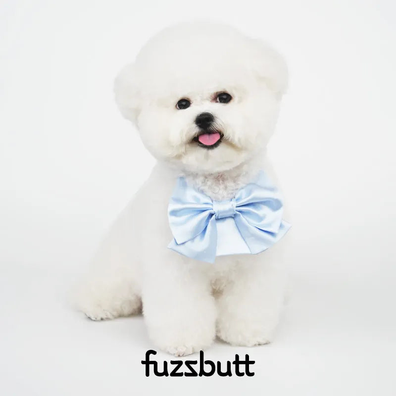Fuzzbutt Satin French Bow Pet Bib