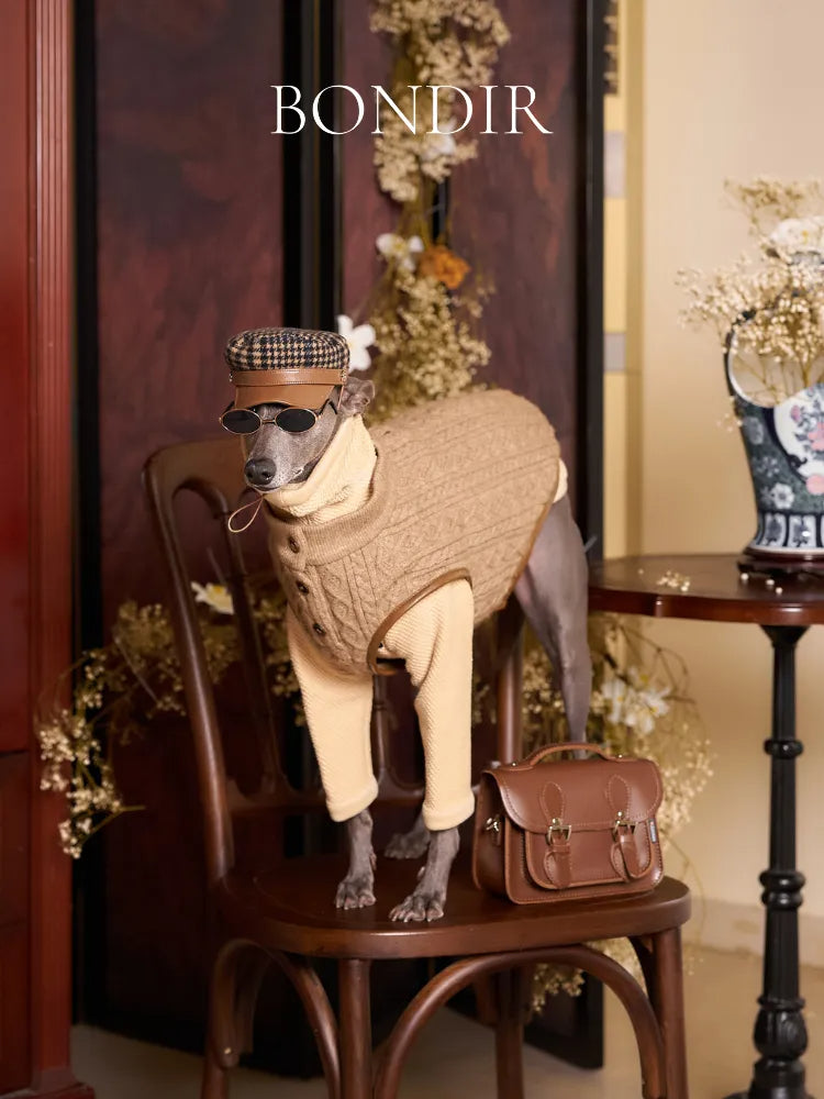 BONDIR Cable Knit Harness Dog Vest