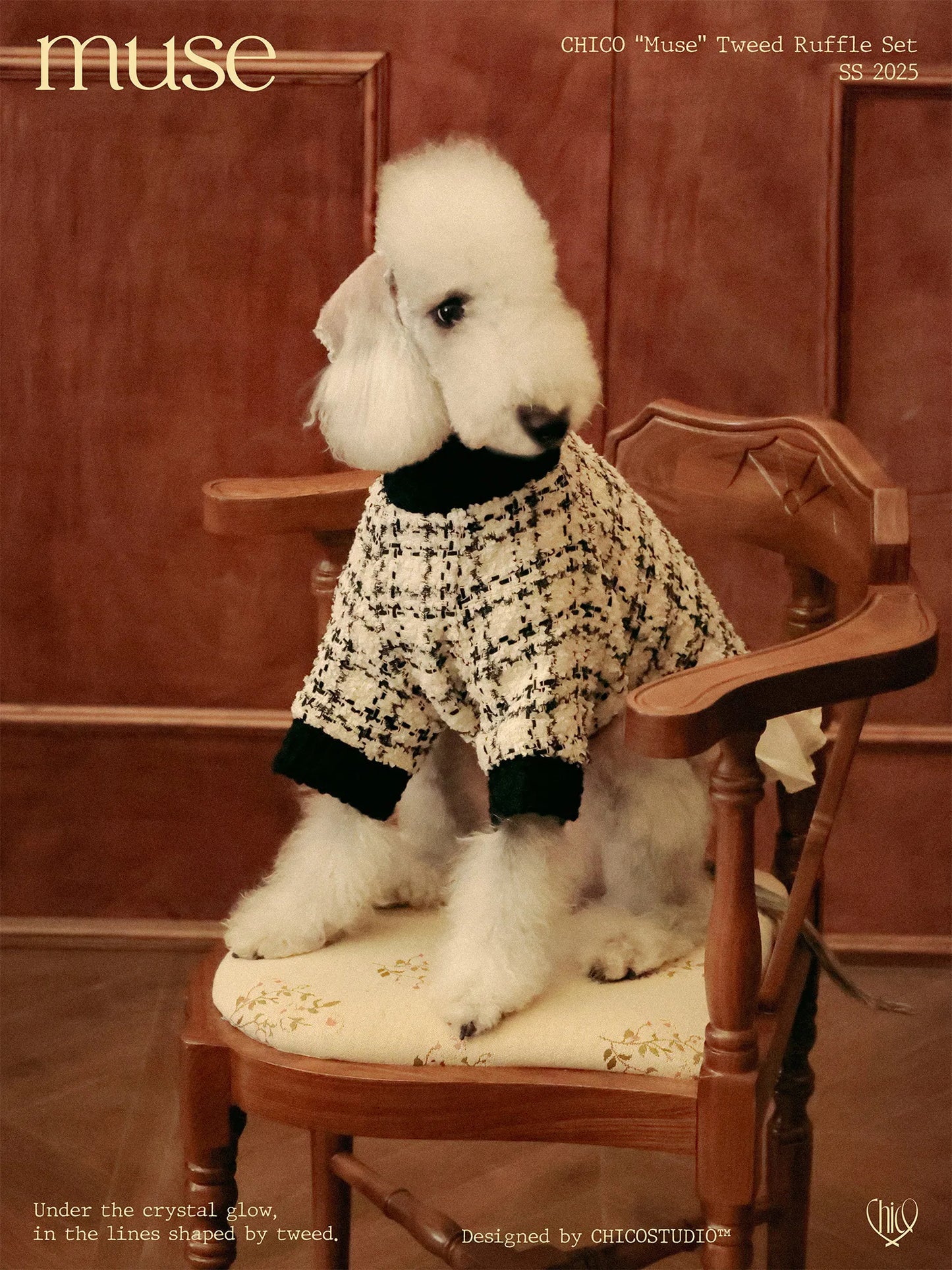 CHICO Winter Tweed Boucle Dress