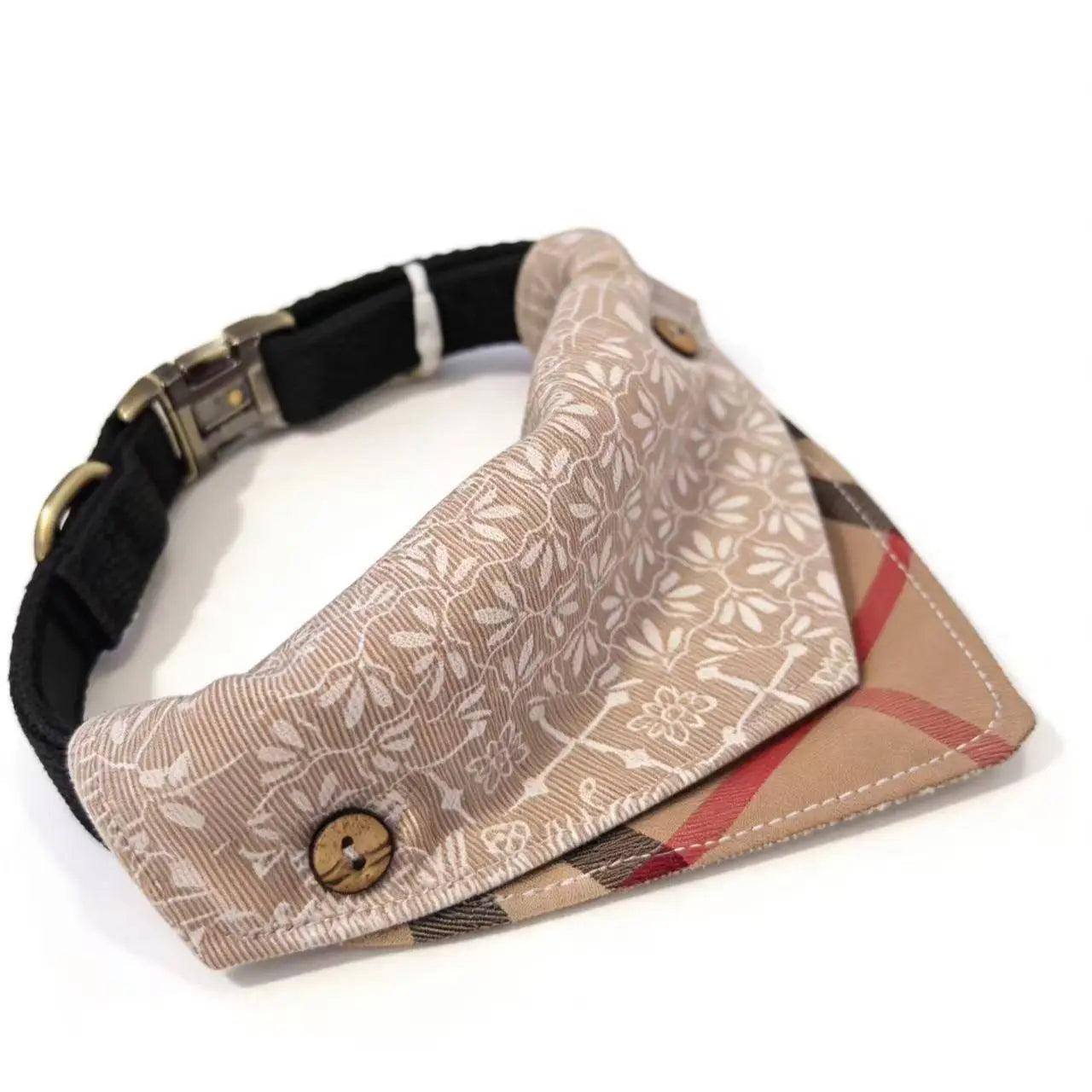 Detachable Two-in-One Dog Bandana Collar