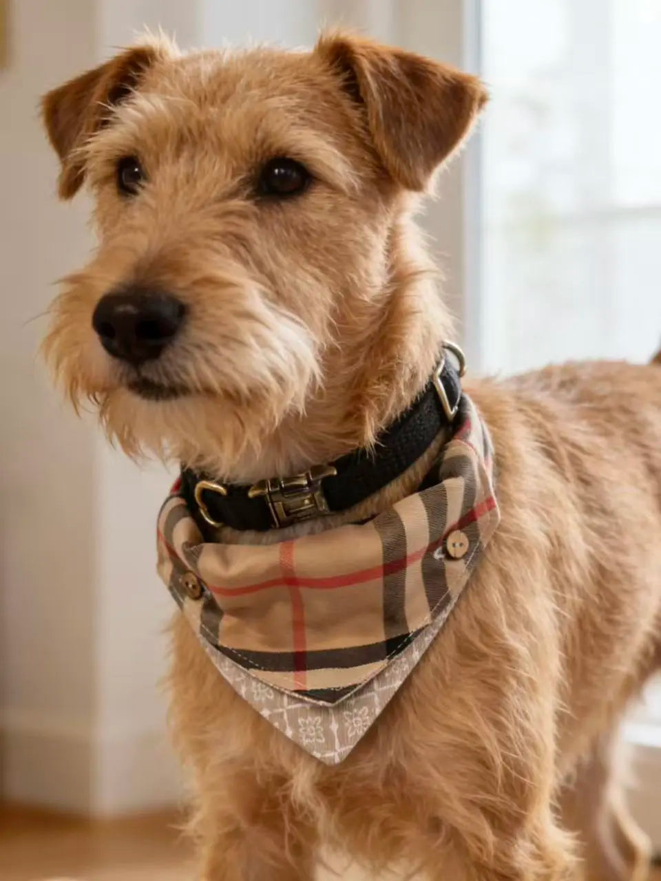 Detachable Two-in-One Dog Bandana Collar