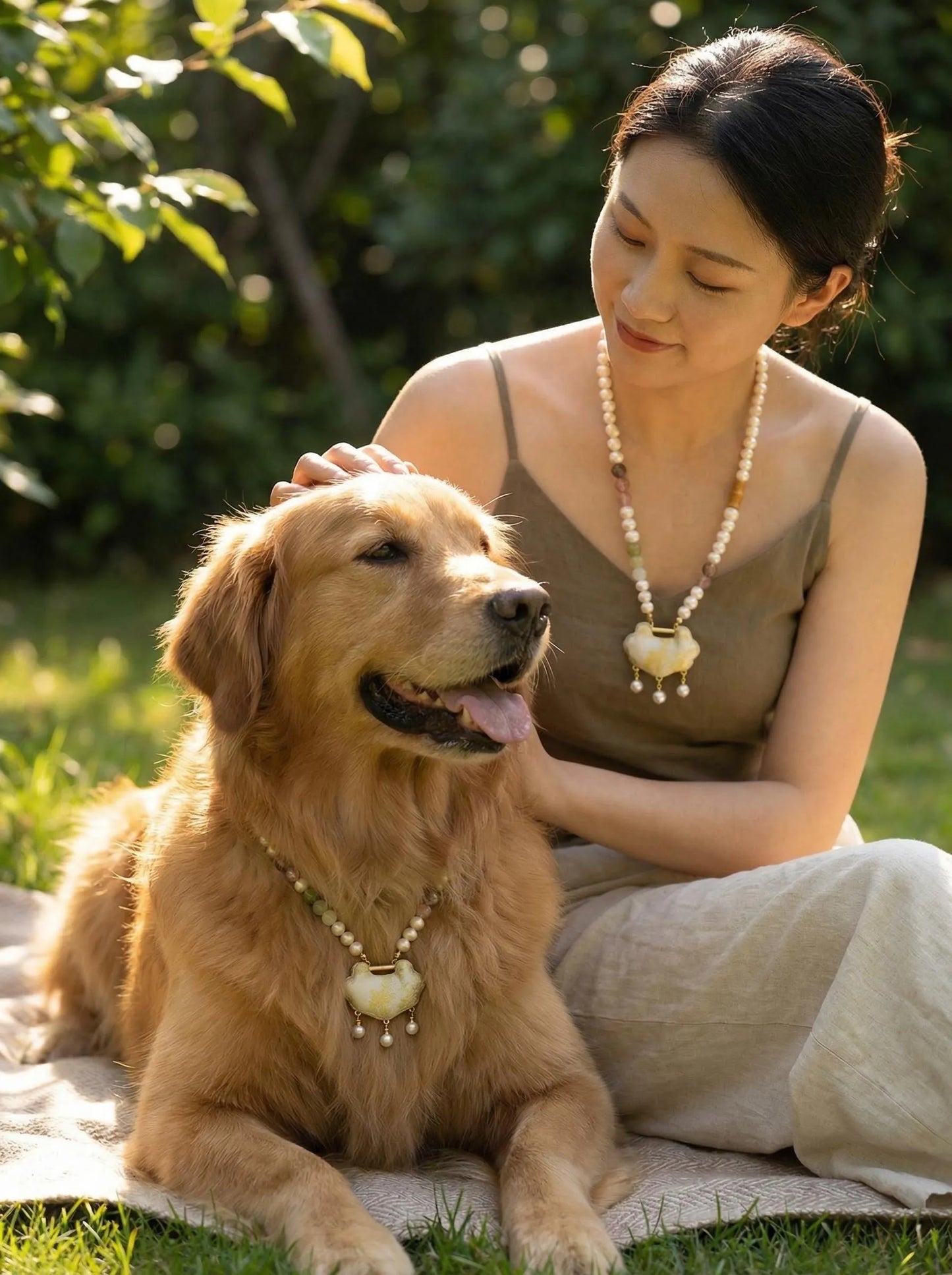 Chinese Crystal Pet Necklace for Cats and Dogs