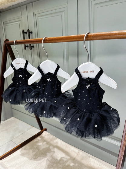 Vestido tutú de princesa hecho a mano "Cielo Estrellado"