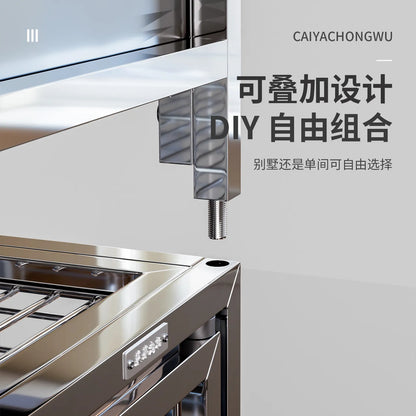 304 Stainless Steel Anti-Splash Parrot Mansion Cage