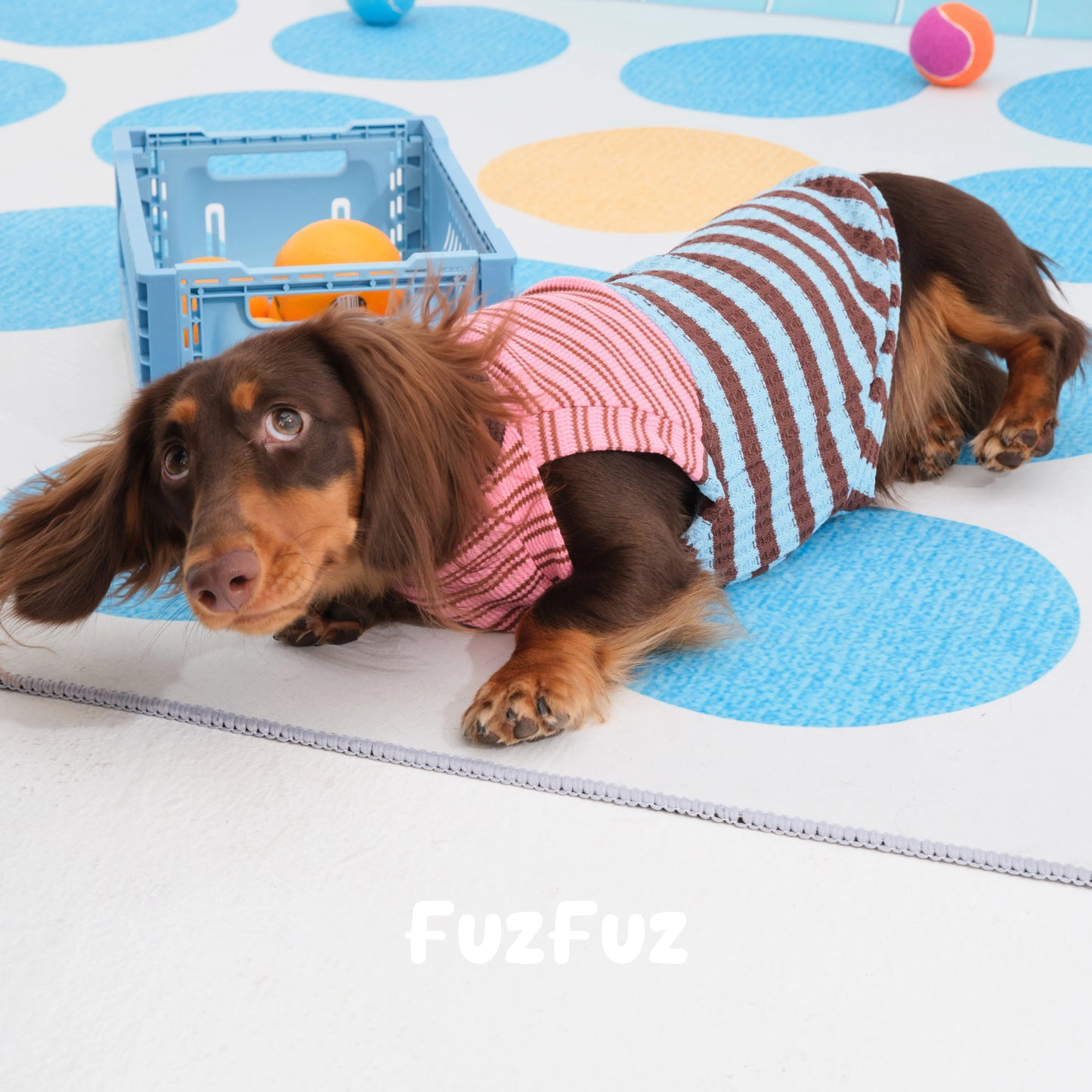 FuzFuz Striped Patchwork Pet Vest