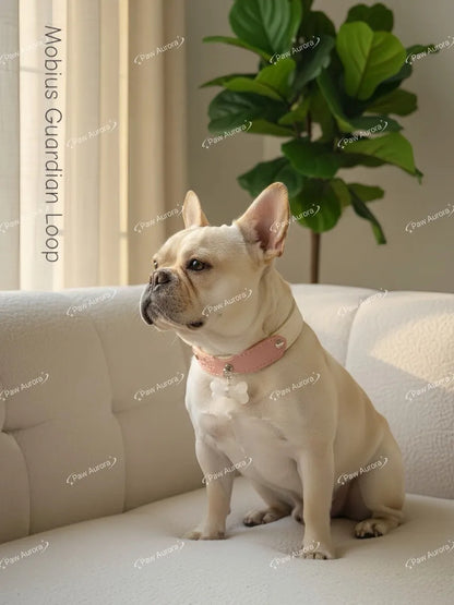 Möbius Colorblock Crystal Leather Pet Collar Necklace