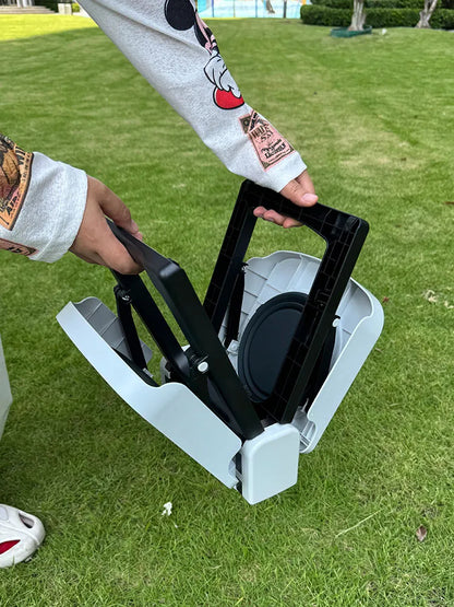 Portable Foldable Double Dog Bowl Stand