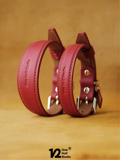 French Lambskin Red New Year Collar