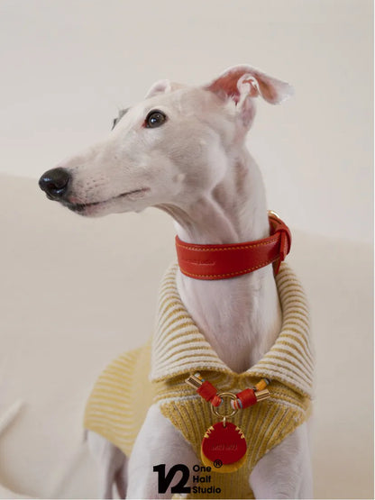 French Lambskin Red New Year Collar