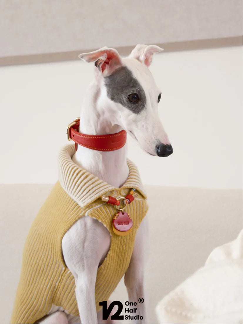French Lambskin Red New Year Collar