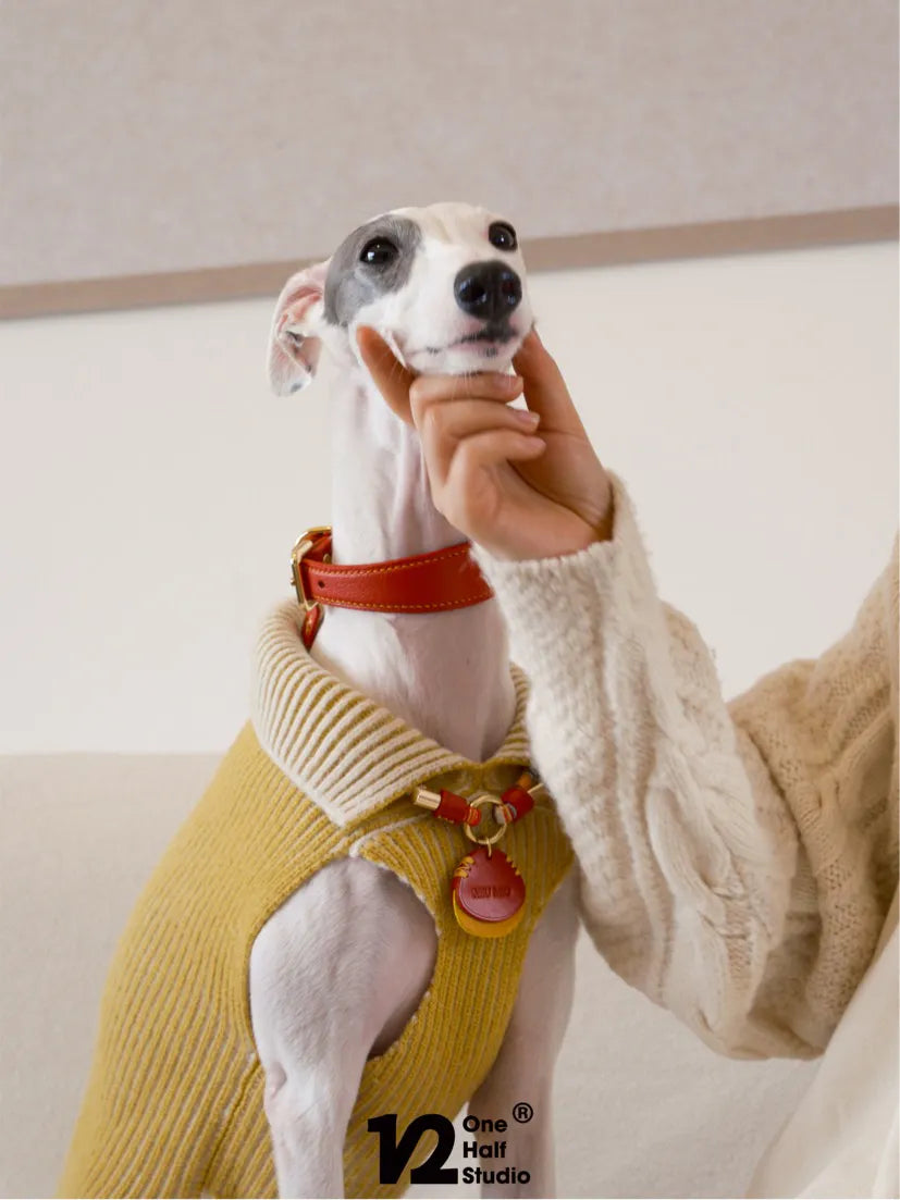 French Lambskin Red New Year Collar