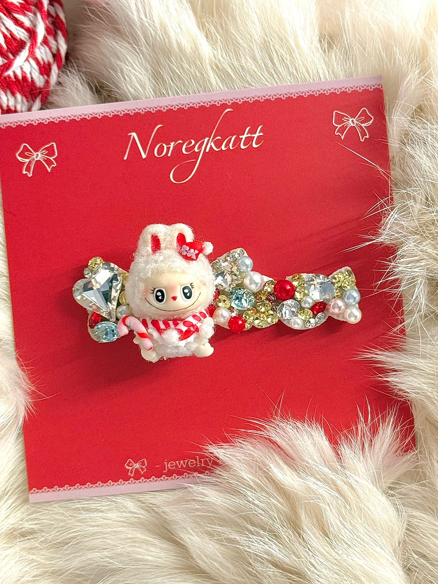 Handmade Frog Clip Pet Hair Accessory