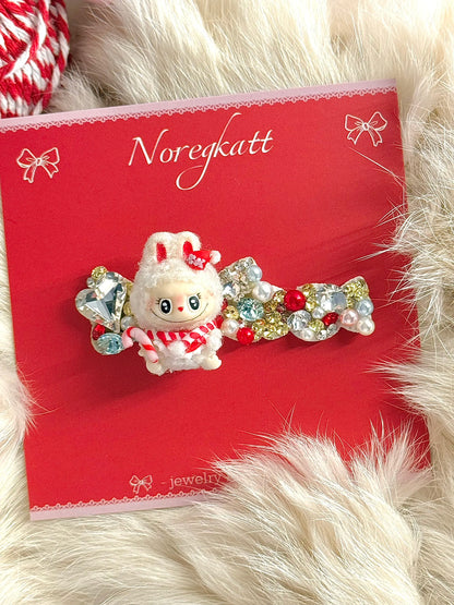 Handmade Frog Clip Pet Hair Accessory