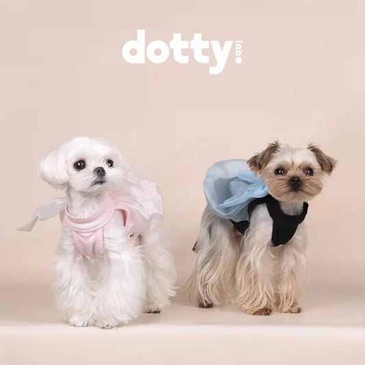 dotty lab. Halter Bow Bubble Vest