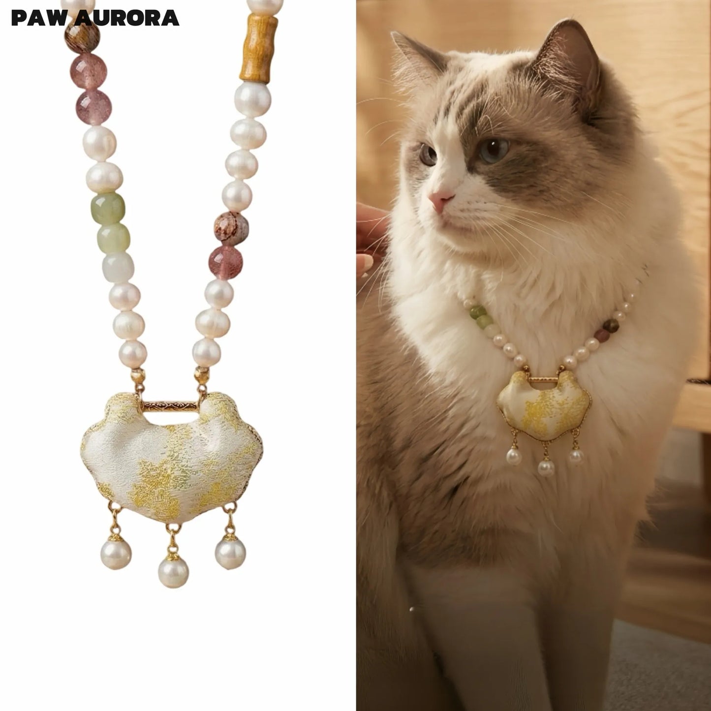 Chinese Crystal Pet Necklace for Cats and Dogs