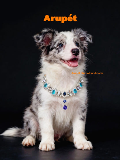 Handmade Zircon Pet Collar Necklace