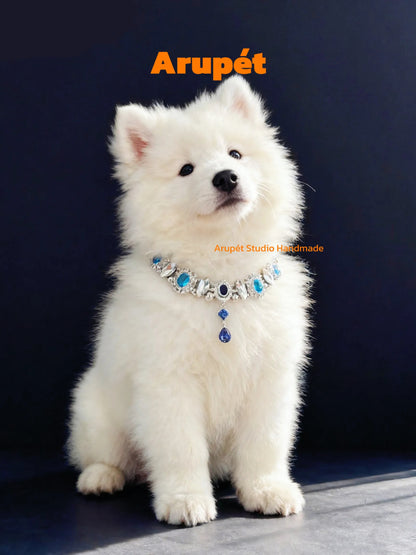 Handmade Zircon Pet Collar Necklace