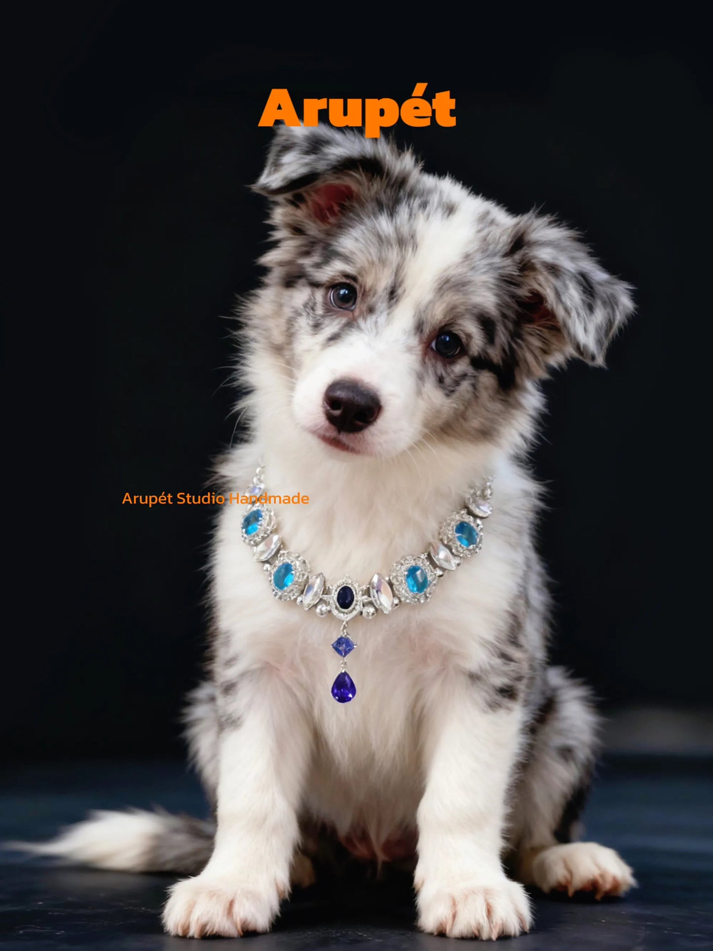Handmade Zircon Pet Collar Necklace