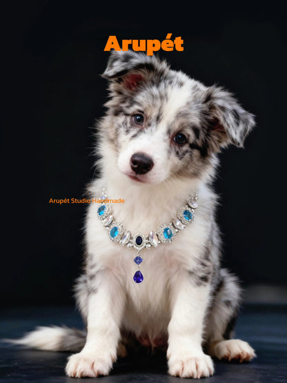 Handmade Zircon Pet Collar Necklace