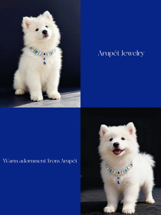 Handmade Zircon Pet Collar Necklace