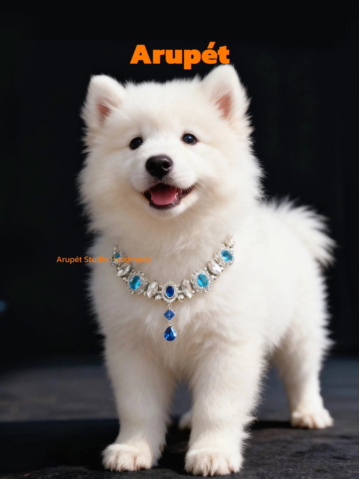 Handmade Zircon Pet Collar Necklace