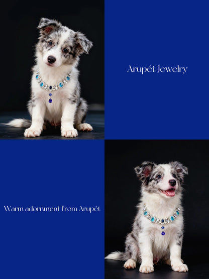 Handmade Zircon Pet Collar Necklace