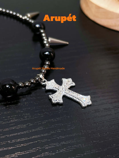 Handmade Y2K Pearl Cat & Dog Necklace