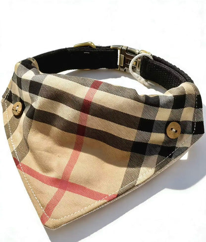 Detachable Two-in-One Dog Bandana Collar