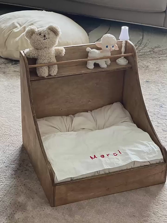 Danish Solid Wood Pet Bed