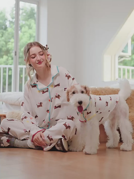andall Cotton Human-Pet Matching Pajamas